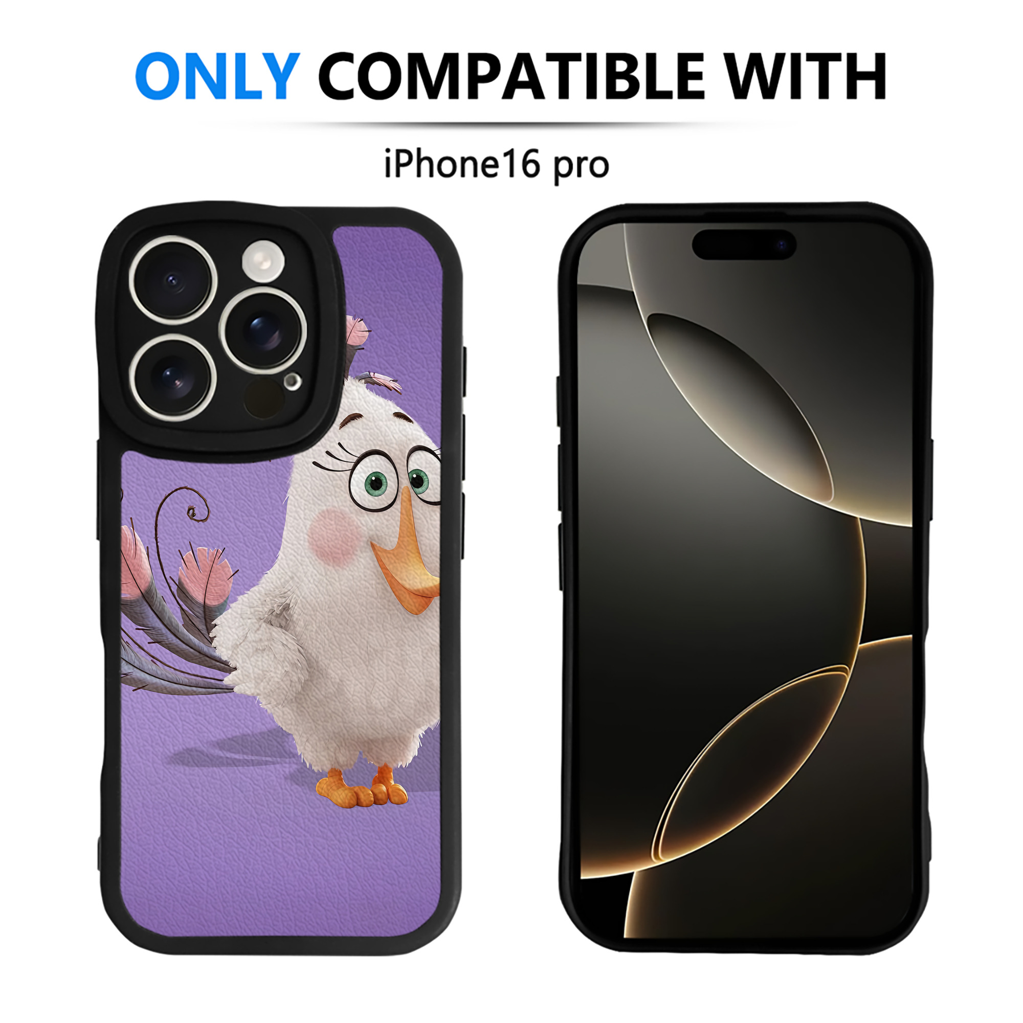 （画像用） Angry Birds アングリーバード 【iPhone 16シリーズ対応】シリコンスマホケース（レザー調） 材質：シリコン